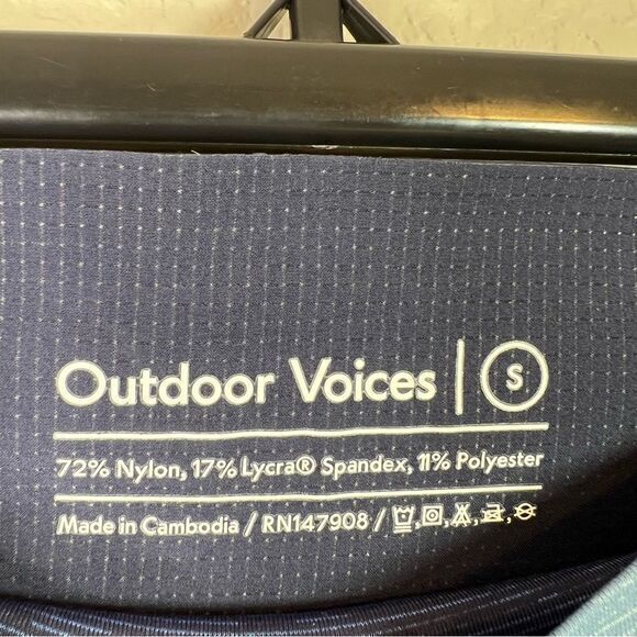 Outdoor Voices Women's Multi Color Blue Workout Leggings Athleisure Pants Size S - Picture 4 of 7